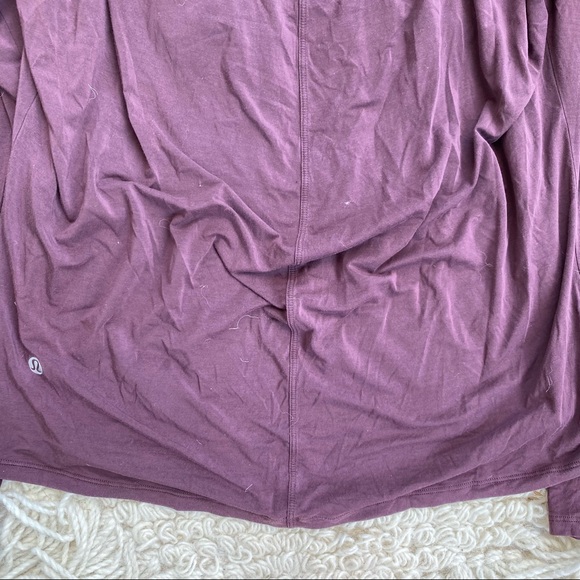 LULULEMON attic plum purple Deep Stretch long sleeve tee 6 - Picture 9 of 11
